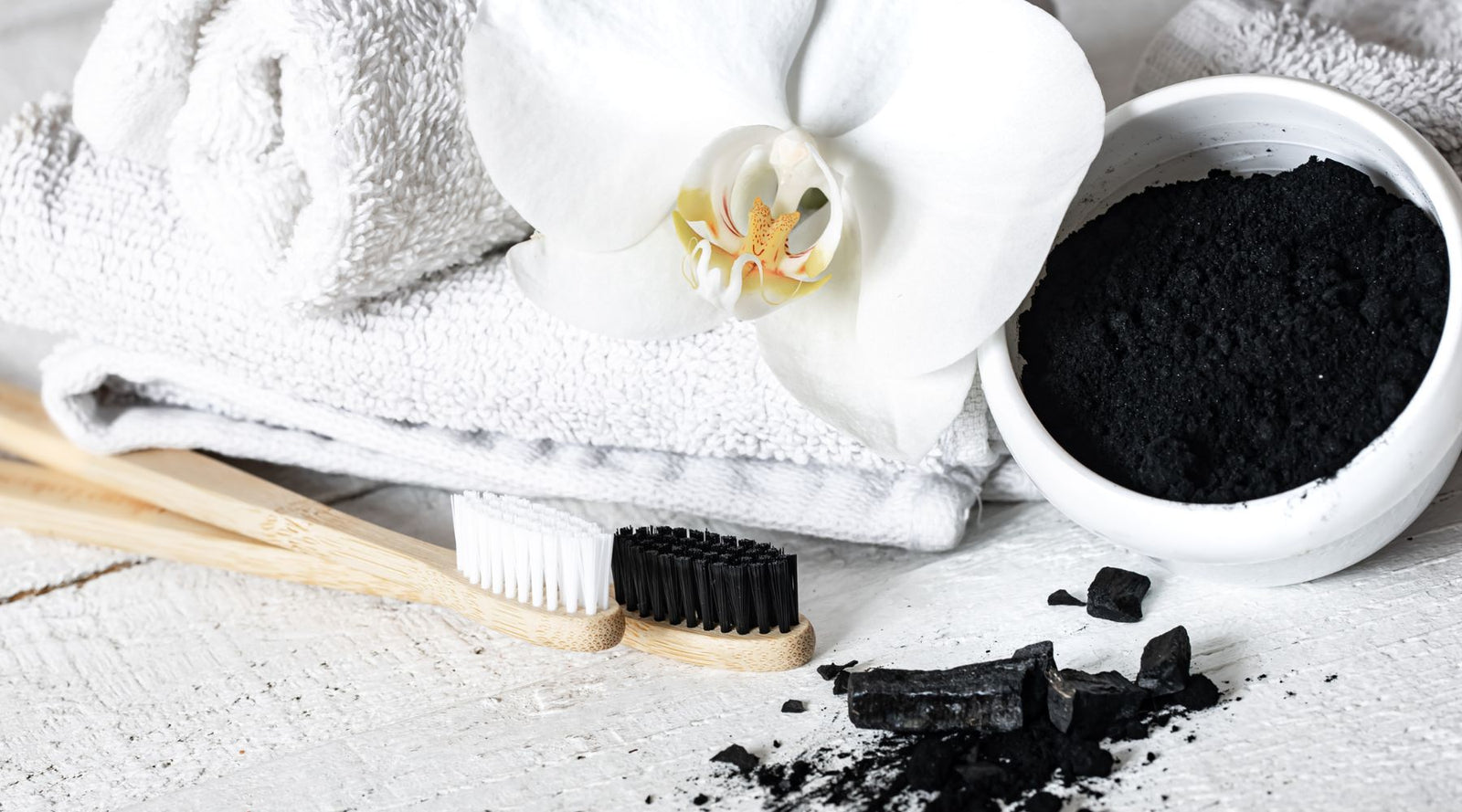 Activated charcoal for skincare