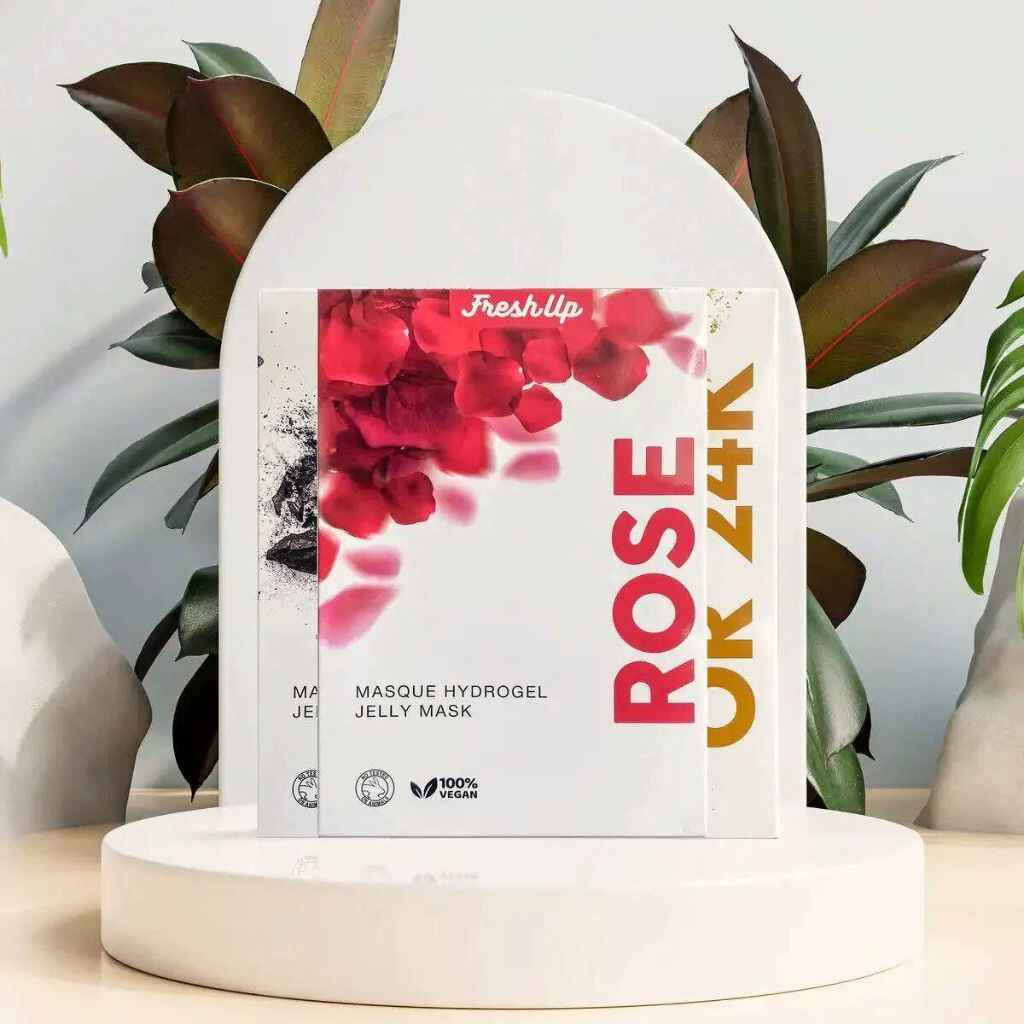 FreshUp Professional USA Jelly Mask at Home Collection is displayed in a variety of colorful jars, showcasing different